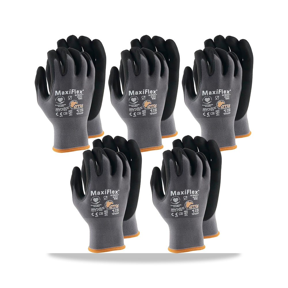 صورة منتج قفازات واقية MaxiflexUltimate 34-874 المحتوى: 5 أزواج - كود الصنف reemco-2027-1389722 - ماركة يباع من خلال reemco - توريد وتصوير حصري لشركة ريمكو القابضة السعودية