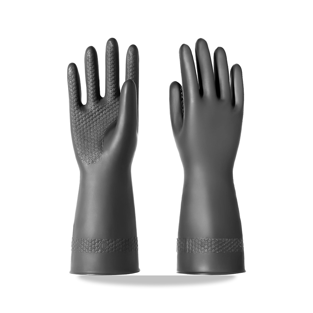 صورة منتج Chemical Resistant قفازات لاتكس, واقية للتنظيف Safety Work شديد التحمل مطاطي S-M-L-XL Size, أسود زوج واحد - كود الصنف reemco-2027-1389874 - ماركة يباع من خلال reemco - توريد وتصوير حصري لشركة ريمكو القابضة السعودية
