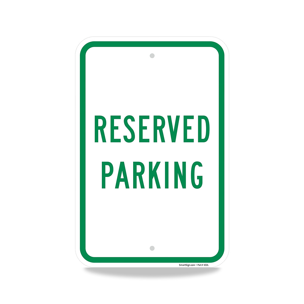 صورة منتج لافتة “Reserved Parking” – 12 بوصة × 18 بوصة الومنيوم - كود الصنف reemco-2027-1390871 - ماركة يباع من خلال reemco - توريد وتصوير حصري لشركة ريمكو القابضة السعودية