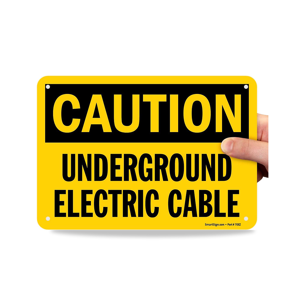 صورة منتج لافتة “Caution – Underground Electric Cable” – 7 بوصة × 10 بوصة الومنيوم – 7 بوصة × 10 بوصة، 7 بوصة × 10 بوصة - كود الصنف reemco-2027-1391052 - ماركة يباع من خلال reemco - توريد وتصوير حصري لشركة ريمكو القابضة السعودية