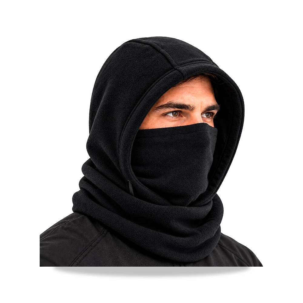 صورة منتج سكارف بغطاء راس (اسود سادة) - كود الصنف reemco-2027-1391935 - ماركة يباع من خلال reemco - توريد وتصوير حصري لشركة ريمكو القابضة السعودية