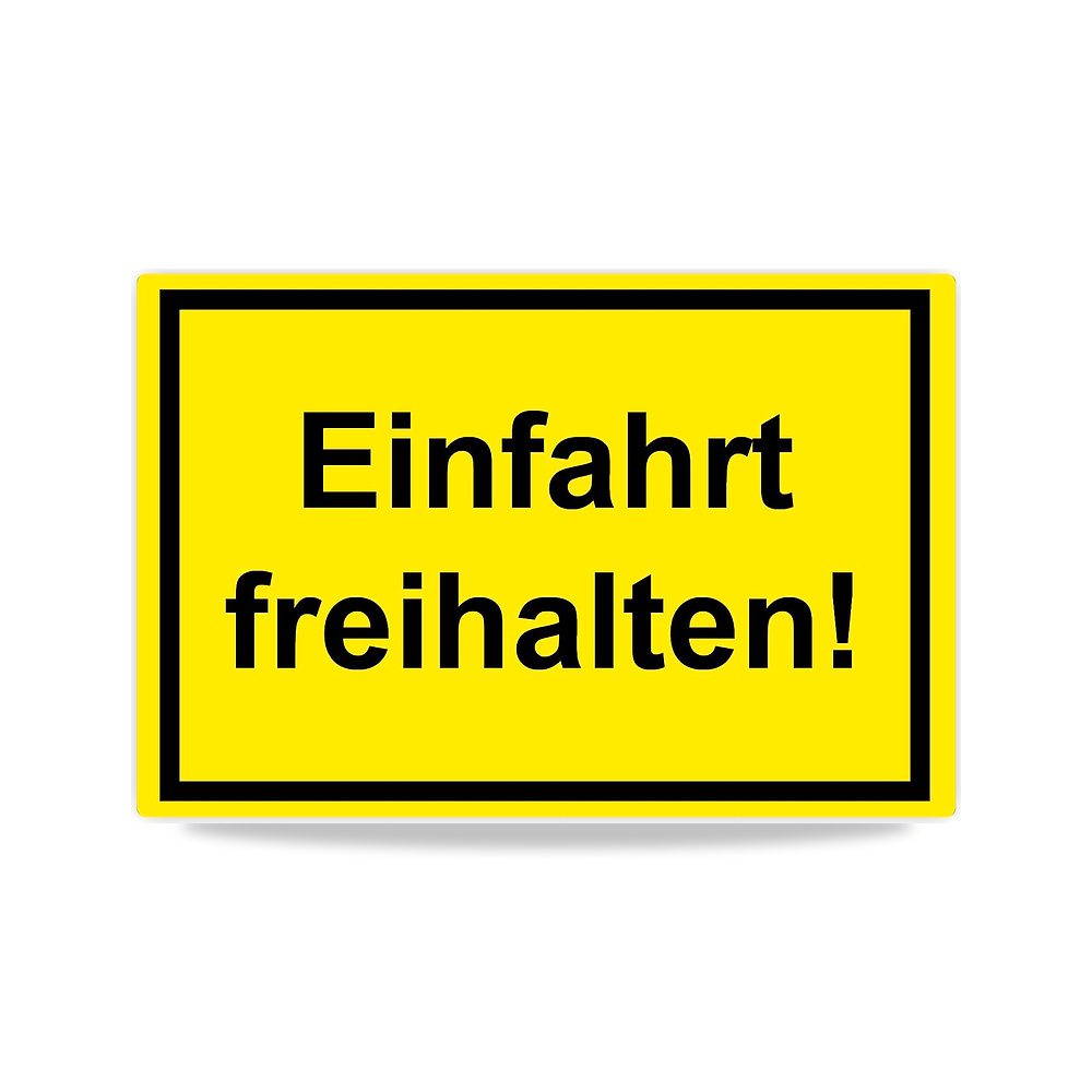 صورة منتج لافتة “Einfahrt freihalten” 20 × 30 سم مصنوعة من لوح فوم صلب من بلاستيك PVC المتين 3 ملم مع حماية من الاشعة - كود الصنف reemco-2027-1391989 - ماركة يباع من خلال reemco - توريد وتصوير حصري لشركة ريمكو القابضة السعودية