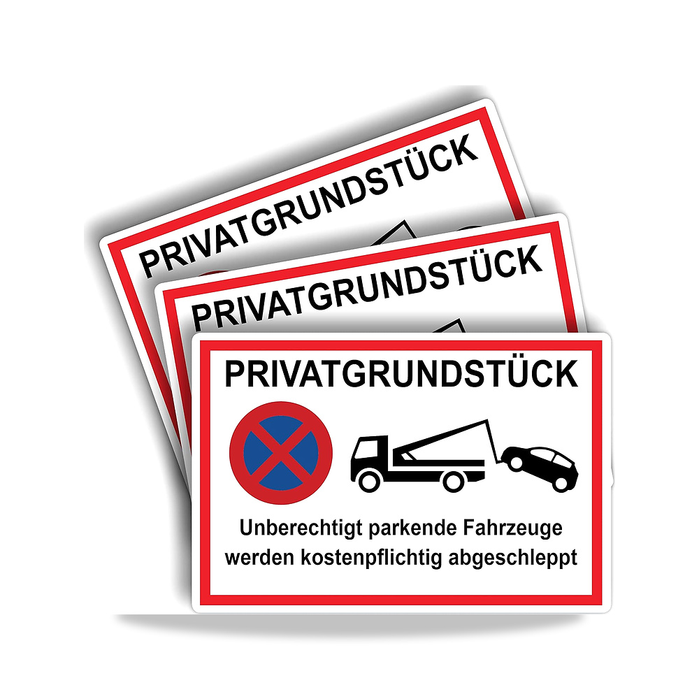 صورة منتج لافتة بريفاتجراندستوك غير قابلة للكسر بتصميم عبارة «parkende Fahrzeuge werden kostenpflichtig abgeschleppt» - كود الصنف reemco-2027-1392087 - ماركة يباع من خلال reemco - توريد وتصوير حصري لشركة ريمكو القابضة السعودية