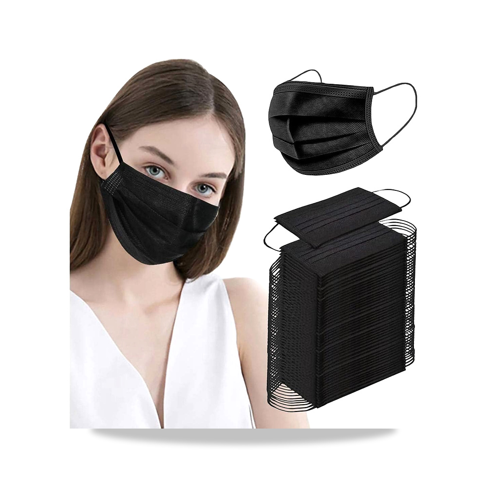 صورة منتج 500 قطعة من الوجه الاسود من 3 طبقات - كود الصنف reemco-2027-1392145 - ماركة يباع من خلال reemco - توريد وتصوير حصري لشركة ريمكو القابضة السعودية