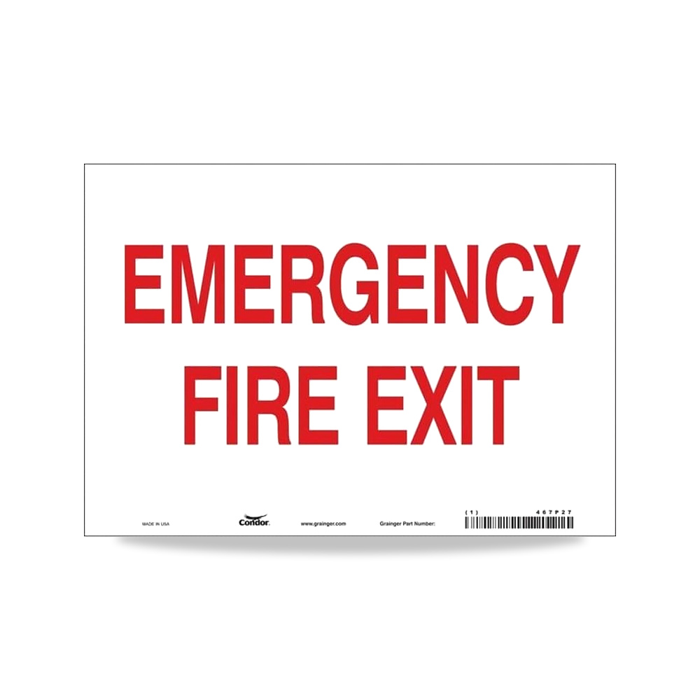 صورة منتج لافتة باب النار / Puerta De Emerg، 10 بوصة × 14 بوصة - كود الصنف reemco-2027-1392212 - ماركة يباع من خلال reemco - توريد وتصوير حصري لشركة ريمكو القابضة السعودية