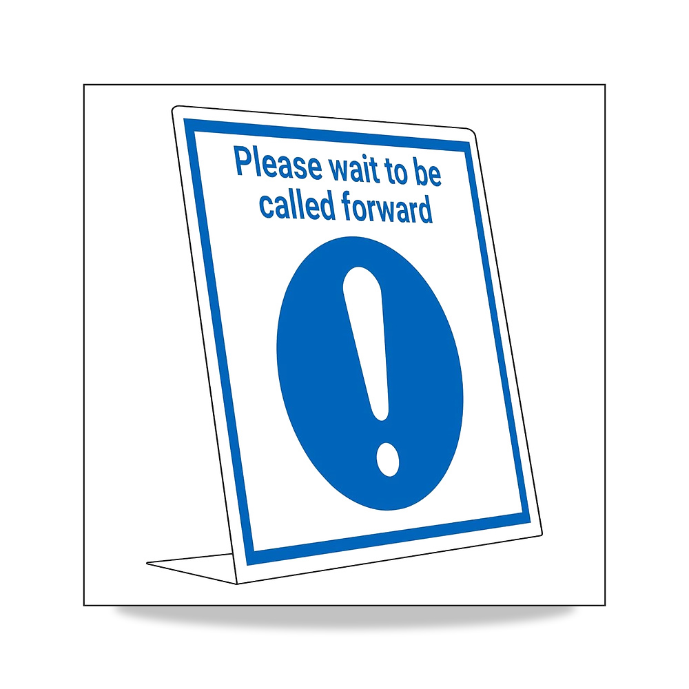 صورة منتج لافتة مكتب للبيع بالتجزئة من كوفيد – Please Wait To Be Called – 150 ملم × 200 ملم – 2 ملم بلاستيك صلب - كود الصنف reemco-2027-1393053 - ماركة يباع من خلال reemco - توريد وتصوير حصري لشركة ريمكو القابضة السعودية