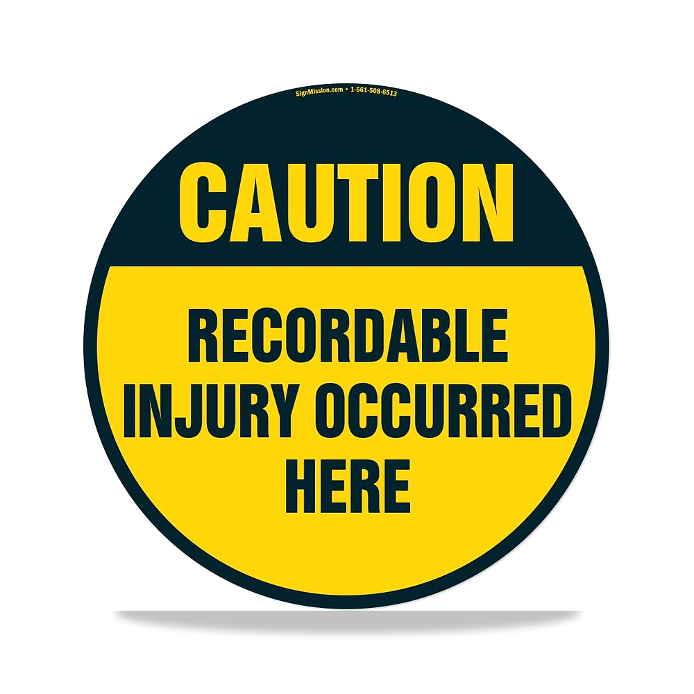 صورة منتج علامة ارضية مضادة للانزلاق وقابلة للتسجيل – 16 انش – المقاس 6 Pack Of 16″ Floor Decals – اللون إصابة قابلة للتسجيل حدثت هنا - كود الصنف reemco-2027-1393075 - ماركة يباع من خلال reemco - توريد وتصوير حصري لشركة ريمكو القابضة السعودية