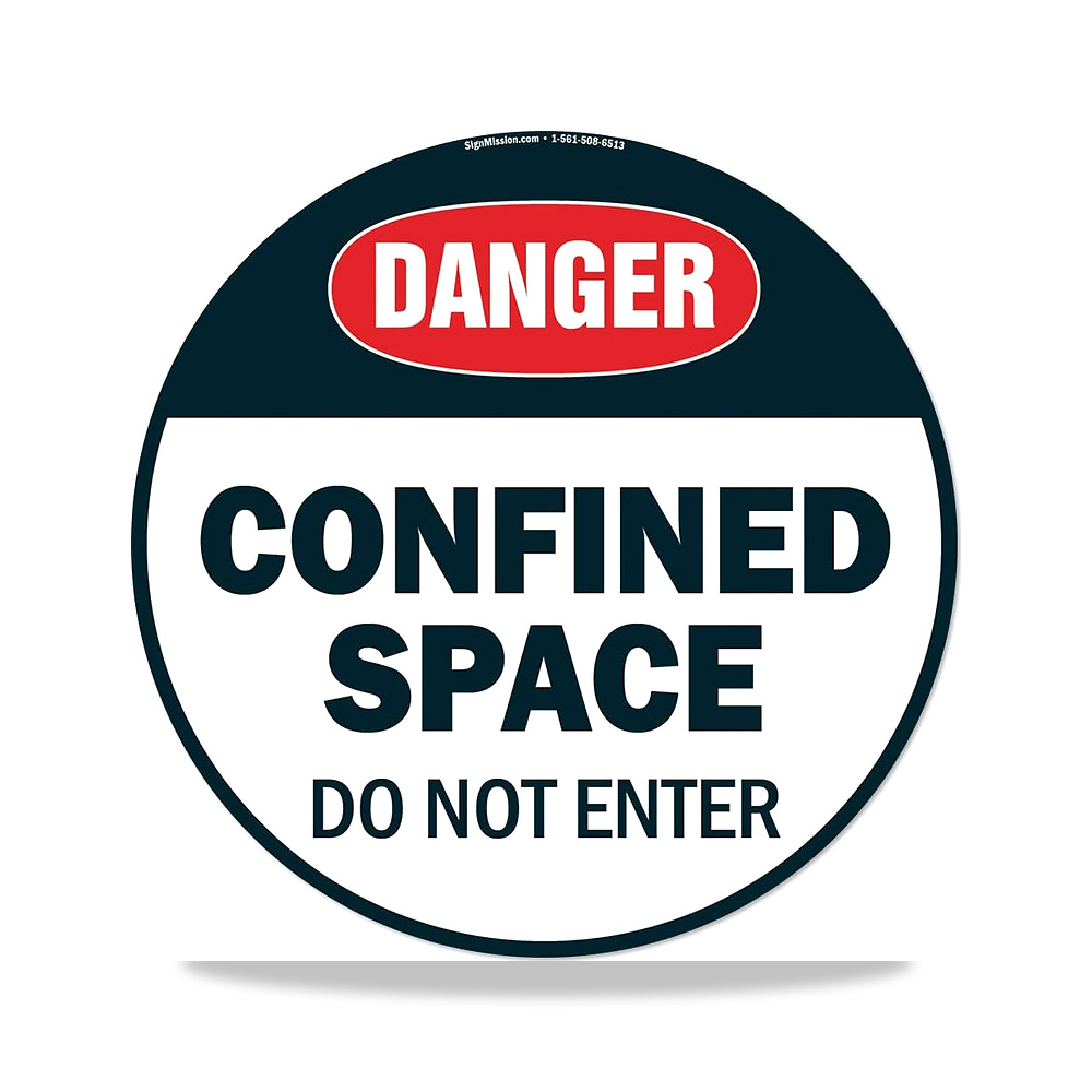 صورة منتج علامة ارضية مضادة للانزلاق من كونفايند سبيس 2 – 16 انش – المقاس Single 16″ Floor Decal – المادة فينيل - كود الصنف reemco-2027-1393082 - ماركة يباع من خلال reemco - توريد وتصوير حصري لشركة ريمكو القابضة السعودية