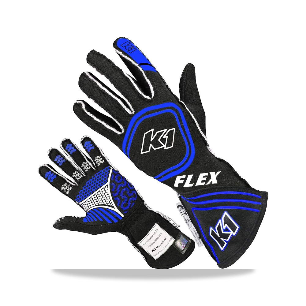 صورة منتج قفازات فليكس نومكس للسائقين k1-23-FLX-NB-M – اسود، ازرق، مقاس M – المقاس Medium - كود الصنف reemco-2027-1393693 - ماركة يباع من خلال reemco - توريد وتصوير حصري لشركة ريمكو القابضة السعودية