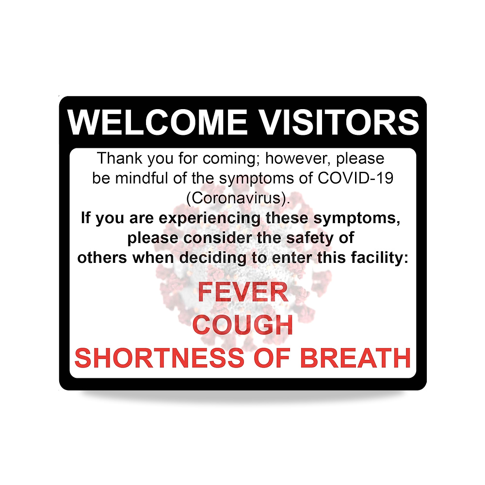 صورة منتج ملصق فينيل لاصق بعبارة «Do Not Enter with Symptoms» مقاس 14 × 12 انش – المقاس 14×12 inches – اللون أحمر، أسود، أبيض. - كود الصنف reemco-2027-1393696 - ماركة يباع من خلال reemco - توريد وتصوير حصري لشركة ريمكو القابضة السعودية