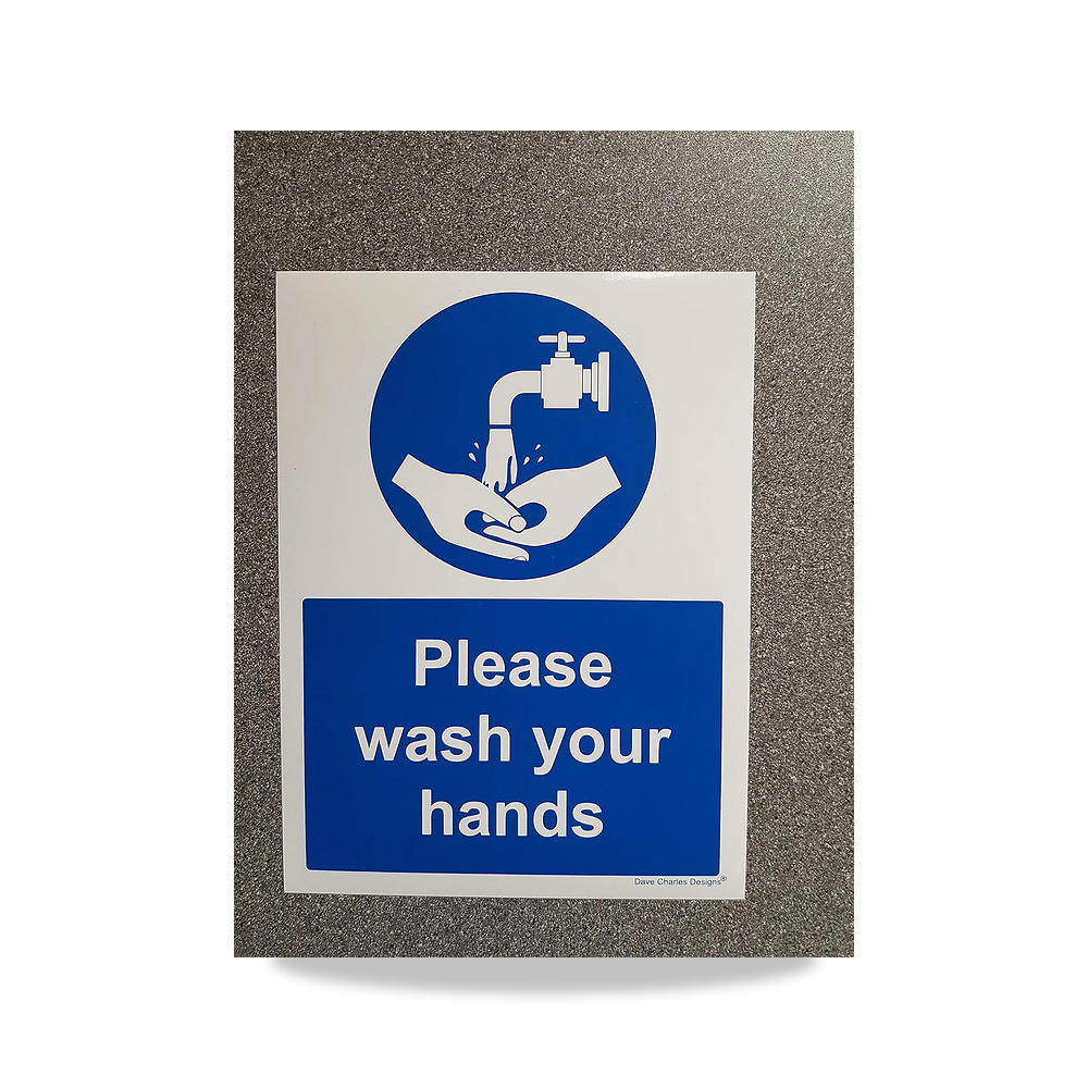 صورة منتج لافتة بعبارة Please Wash A5 مقاس 150 ملم × 200 ملم – ملصق فينيل ذاتي اللصق The clearest علامات الصحة والسلامة - كود الصنف reemco-2027-1394101 - ماركة يباع من خلال reemco - توريد وتصوير حصري لشركة ريمكو القابضة السعودية