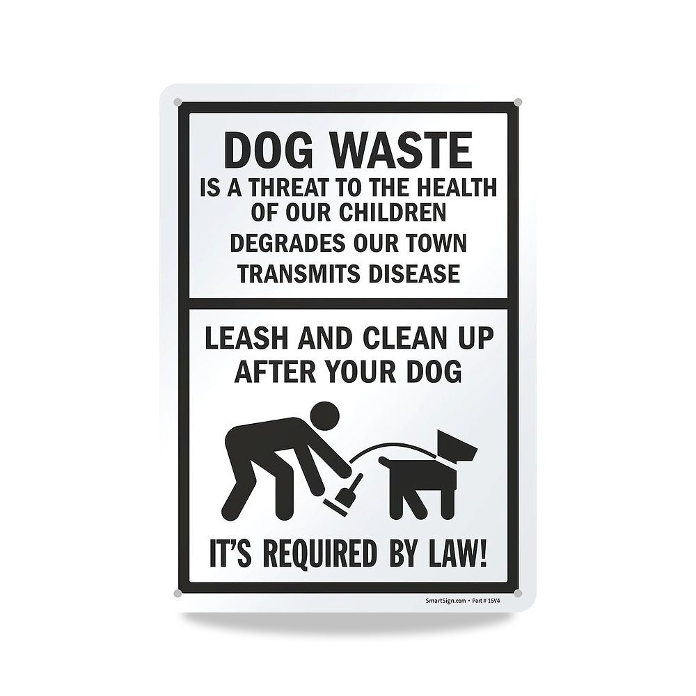 صورة منتج لافتة معدنية مقاس 14 × 10 انش بعبارة “Dog Is A – Leash And Clean Up After Your Dog”، مصنوعة من الالومنيوم - كود الصنف reemco-2027-1394165 - ماركة يباع من خلال reemco - توريد وتصوير حصري لشركة ريمكو القابضة السعودية