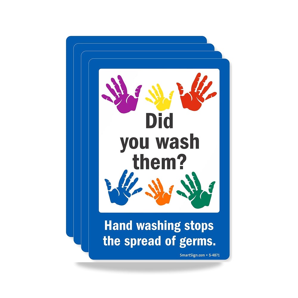 صورة منتج ملصق غسيل يدوي بعبارة “Did You Wash Them?” – 3.5 انش × 5 انش، فينيل مغلف بطبقة معزولة، عبوة من 4 قطع - كود الصنف reemco-2027-1394203 - ماركة يباع من خلال reemco - توريد وتصوير حصري لشركة ريمكو القابضة السعودية