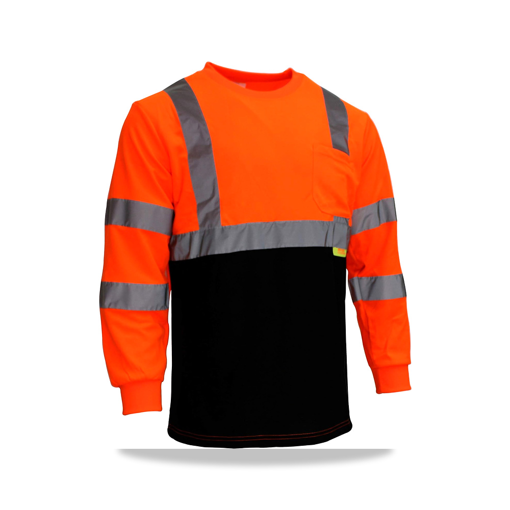 صورة منتج عبوة من 5 تي شيرتات السلامة BFL8711 3 Hi-Viz بأكمام طويلة باللون الاسود مع أشرطة عاكسة للضوء (أو مقاس M) - كود الصنف reemco-2027-1394240 - ماركة يباع من خلال reemco - توريد وتصوير حصري لشركة ريمكو القابضة السعودية