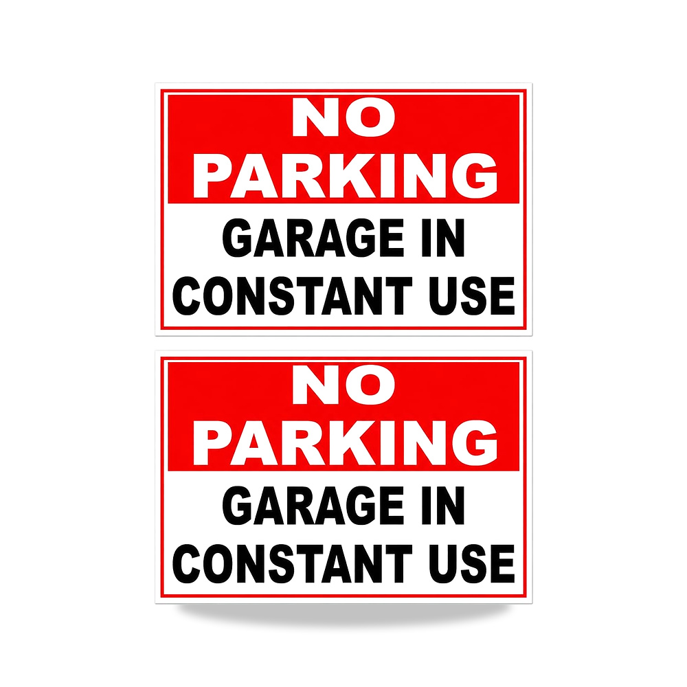 صورة منتج 2 × لافتة تحذير ذاتية اللصق بعبارة «NO PARKING GARAGE IN Constant» للاستخدام المستمر لاختيار المقاسات - كود الصنف reemco-2027-1394619 - ماركة يباع من خلال reemco - توريد وتصوير حصري لشركة ريمكو القابضة السعودية