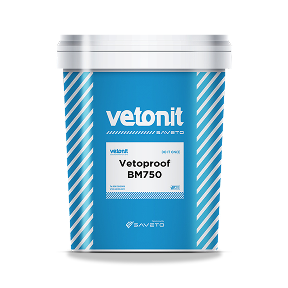 صورة منتج عازل مائي للأسطح والخرسانة مفرد سافيتو فيتونيت (Saveto Vetonit) موديل Vetoproof BM750 - كود الصنف reemco-2027-1394801 - ماركة يباع من خلال reemco - توريد وتصوير حصري لشركة ريمكو القابضة السعودية