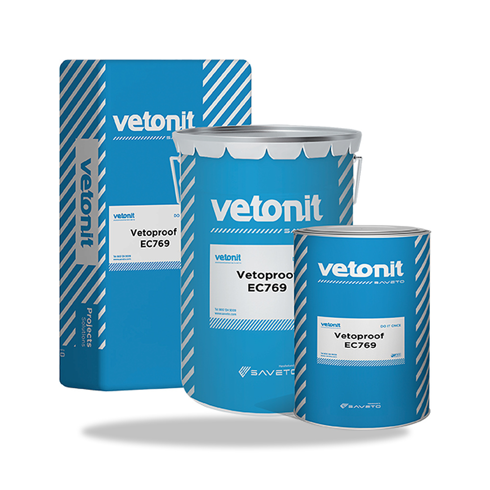 صورة منتج عازل مائي للأسطح والخرسانة مقاوم للماء سافيتو فيتونيت (Saveto Vetonit) موديل Vetoproof EC769 - كود الصنف reemco-2027-1394802 - ماركة يباع من خلال reemco - توريد وتصوير حصري لشركة ريمكو القابضة السعودية