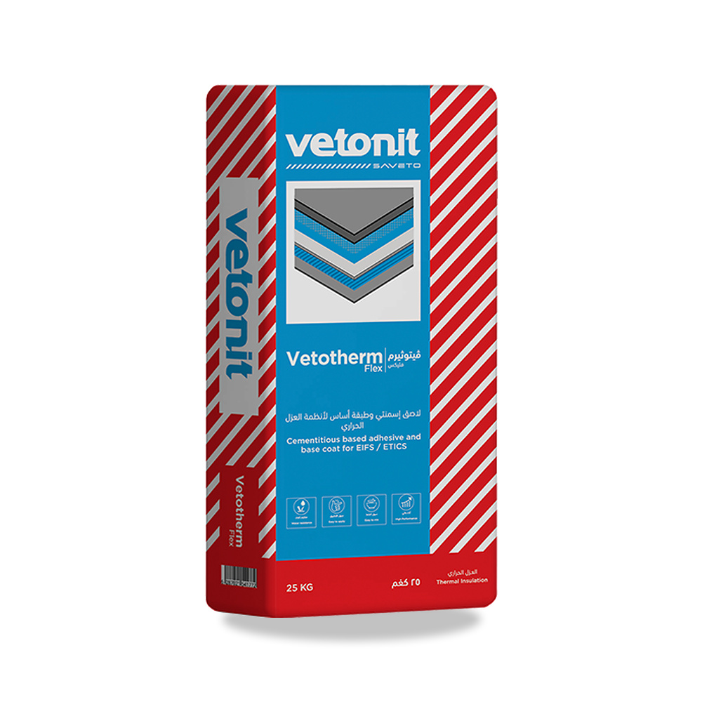 صورة منتج عزل حراري وصوتي مادة لاصقة سافيتو فيتونيت (Saveto Vetonit) موديل Vetotherm Flex - كود الصنف reemco-2027-1394911 - ماركة يباع من خلال reemco - توريد وتصوير حصري لشركة ريمكو القابضة السعودية