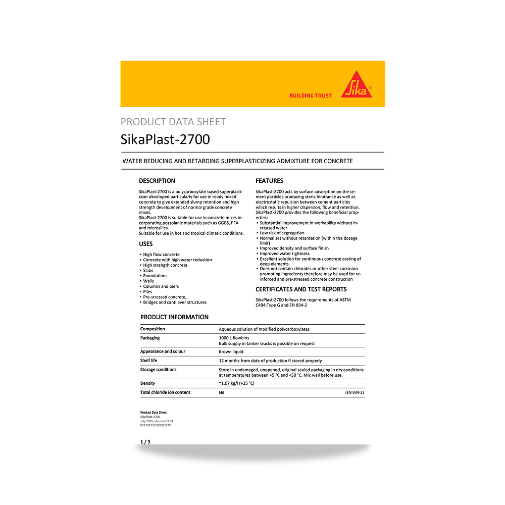 صورة منتج مسامير وبراغي وفيشر وخوابير سيكا (Sika) موديل SikaPlast-2700 - كود الصنف reemco-2027-1443939 - ماركة يباع من خلال reemco - توريد وتصوير حصري لشركة ريمكو القابضة السعودية
