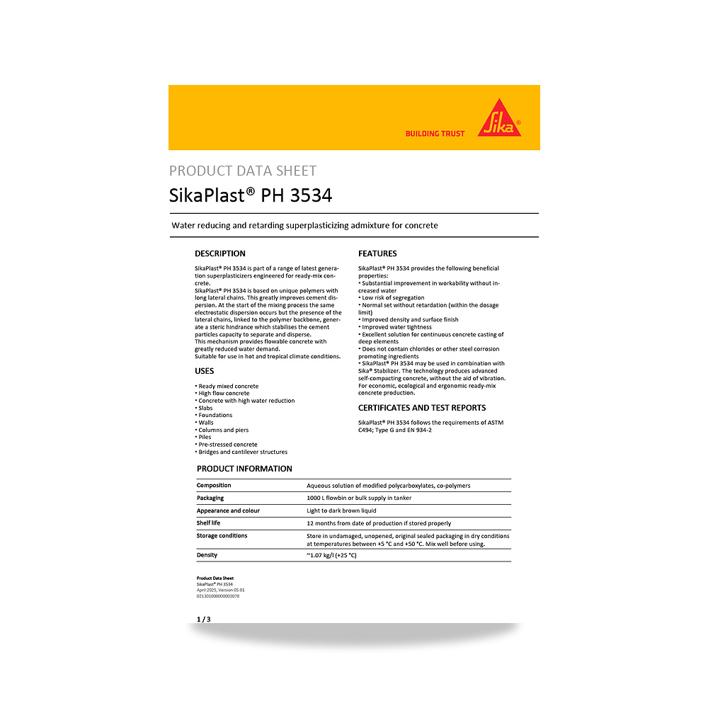صورة منتج مسامير وبراغي وفيشر وخوابير سيكا (Sika) موديل SikaPlast PH 3534 - كود الصنف reemco-2027-1444000 - ماركة يباع من خلال reemco - توريد وتصوير حصري لشركة ريمكو القابضة السعودية