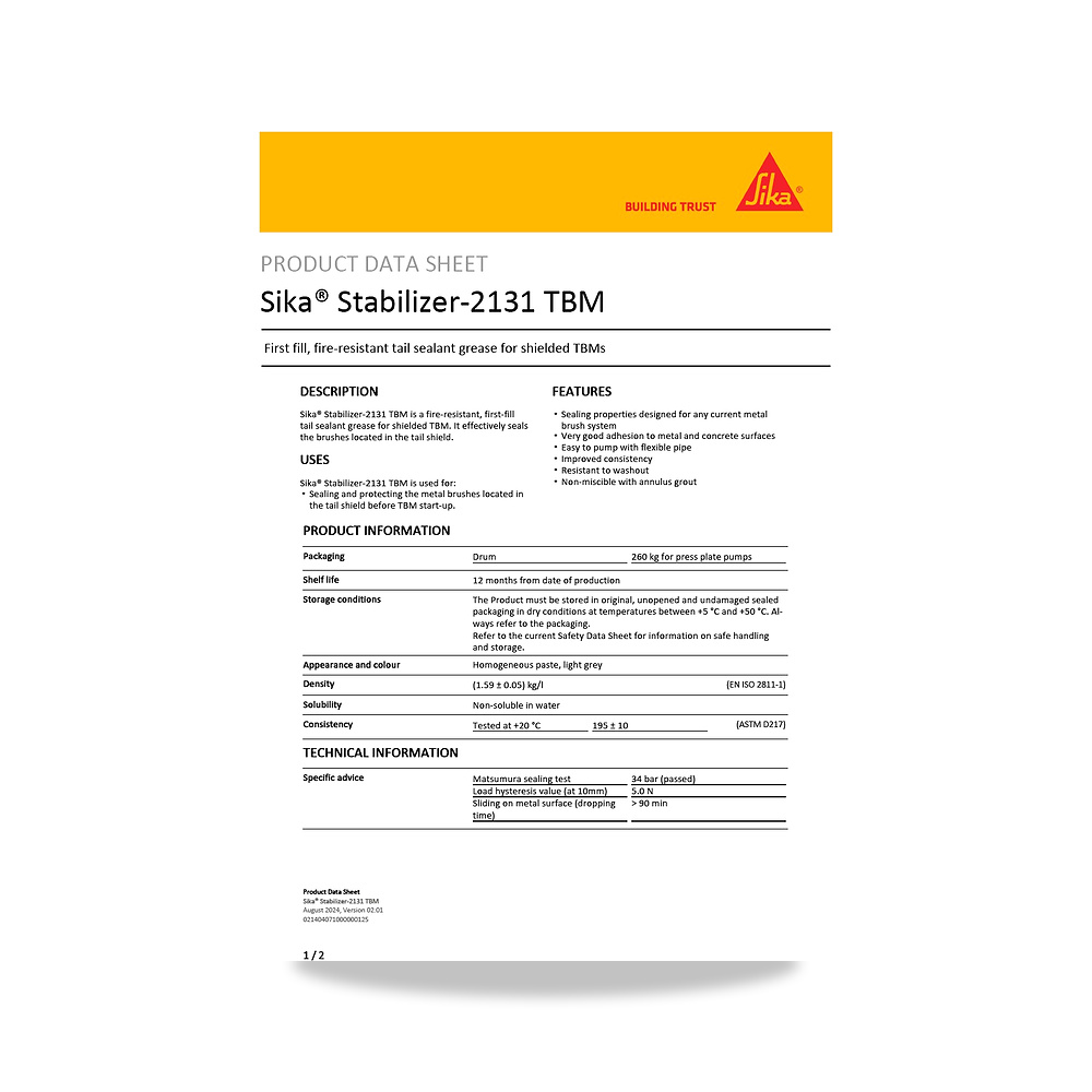 صورة منتج مسامير وبراغي وفيشر وخوابير سيكا (Sika) موديل Sika Stabilizer-2131 TBM - كود الصنف reemco-2027-1444165 - ماركة يباع من خلال reemco - توريد وتصوير حصري لشركة ريمكو القابضة السعودية
