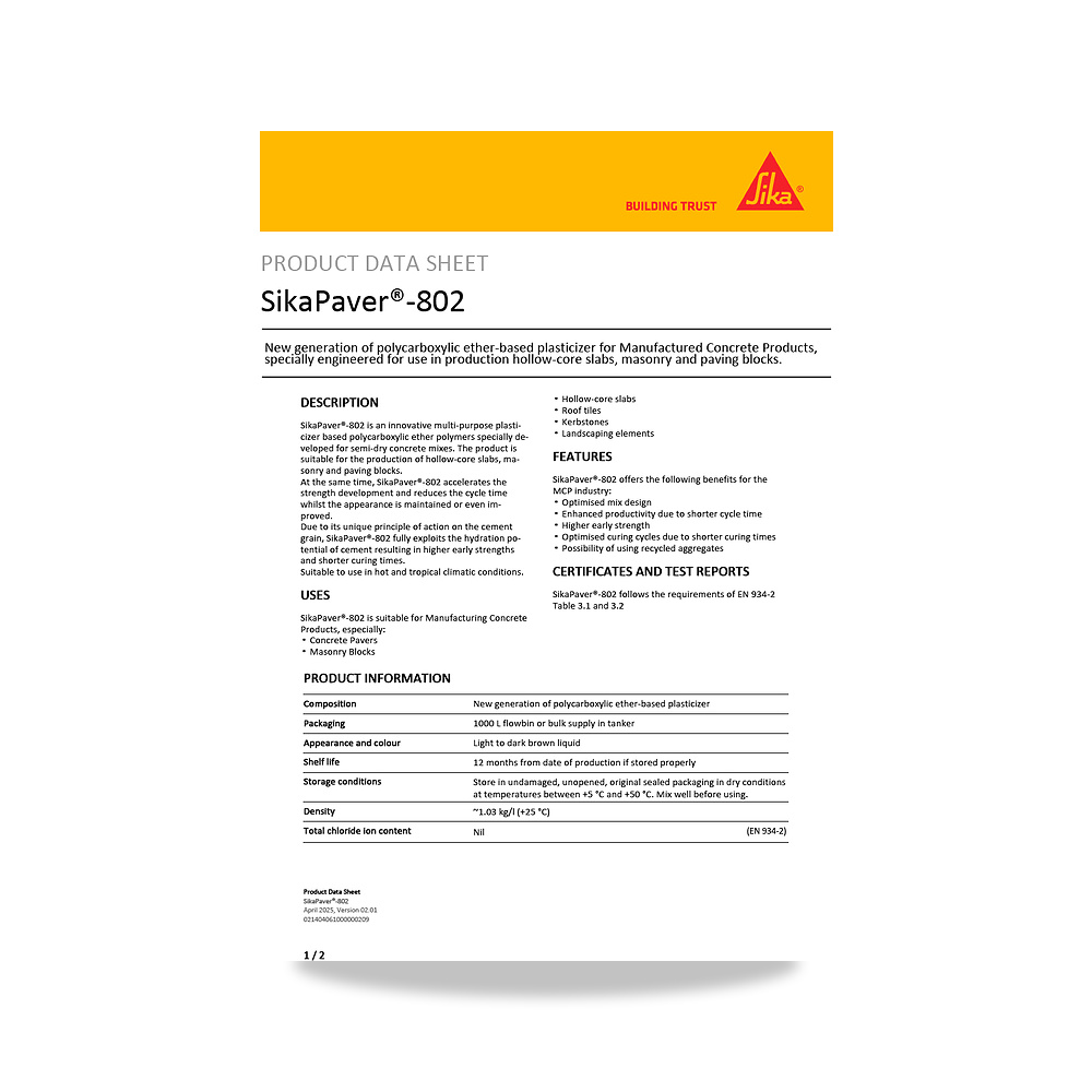 صورة منتج مسامير وبراغي وفيشر وخوابير سيكا (Sika) موديل SikaPaver-802 - كود الصنف reemco-2027-1444166 - ماركة يباع من خلال reemco - توريد وتصوير حصري لشركة ريمكو القابضة السعودية