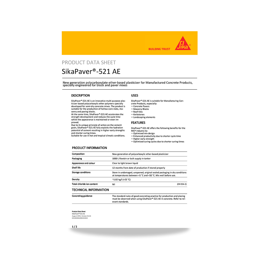 صورة منتج مسامير وبراغي وفيشر وخوابير سيكا (Sika) موديل SikaPaver-521 AE - كود الصنف reemco-2027-1444176 - ماركة يباع من خلال reemco - توريد وتصوير حصري لشركة ريمكو القابضة السعودية
