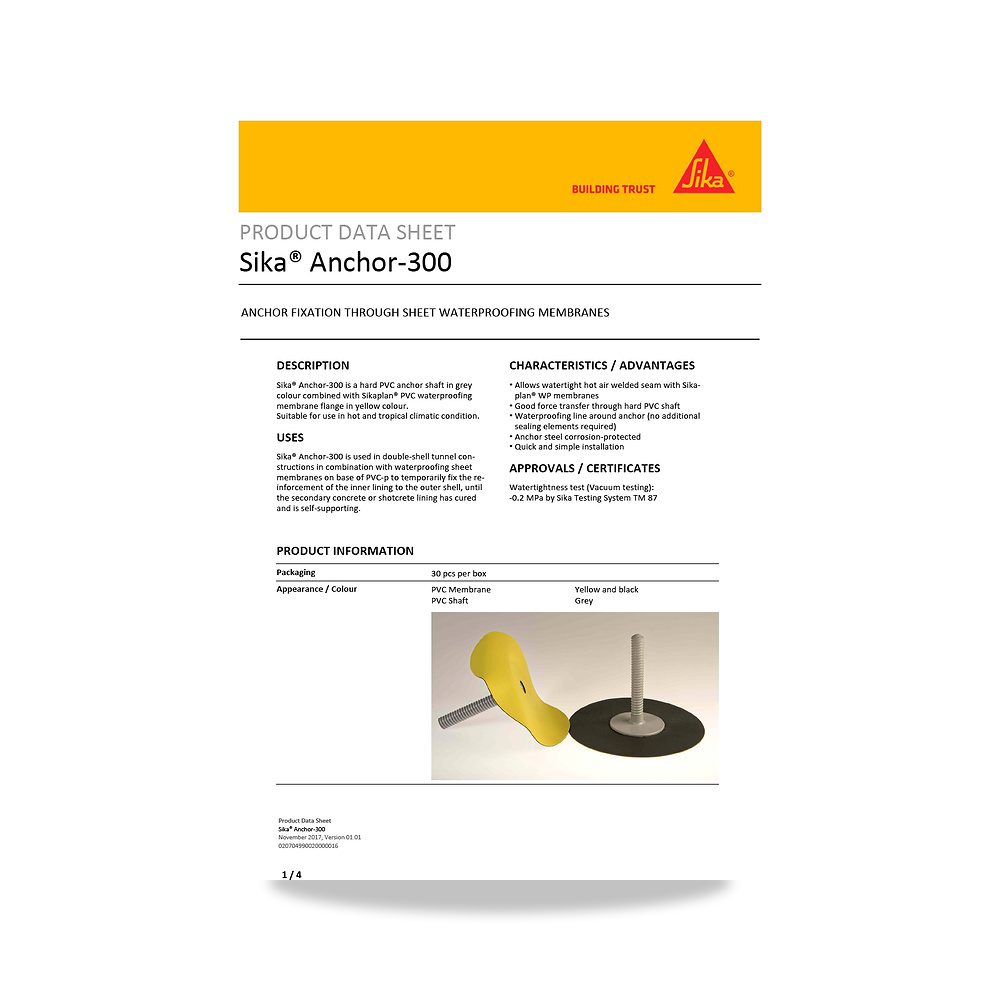 صورة منتج مسمار وخابور تثبيت إنشائي وميكانيكي للخرسانة سيكا (Sika) موديل Sika Anchor-300 - كود الصنف reemco-2027-1444273 - ماركة يباع من خلال reemco - توريد وتصوير حصري لشركة ريمكو القابضة السعودية
