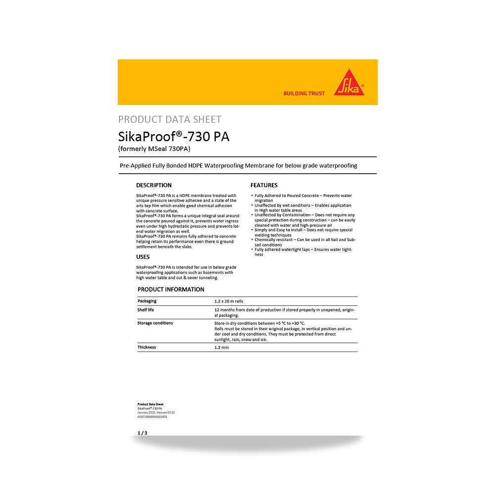 صورة منتج عازل مائي وحماية للأسطح والخرسانة والأساسات سيكا (Sika) موديل SikaProof-730 PA - كود الصنف reemco-2027-1444291 - ماركة يباع من خلال reemco - توريد وتصوير حصري لشركة ريمكو القابضة السعودية