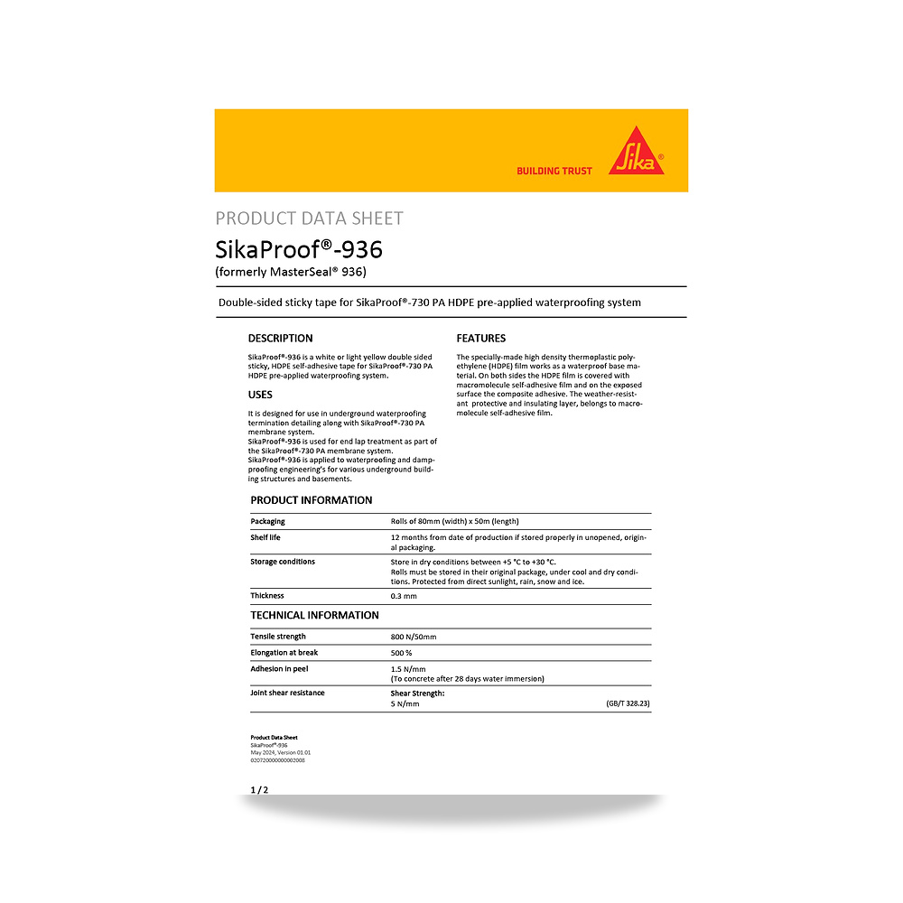 صورة منتج عازل مائي وحماية للأسطح والخرسانة والأساسات سيكا (Sika) موديل SikaProof-936 - كود الصنف reemco-2027-1444293 - ماركة يباع من خلال reemco - توريد وتصوير حصري لشركة ريمكو القابضة السعودية