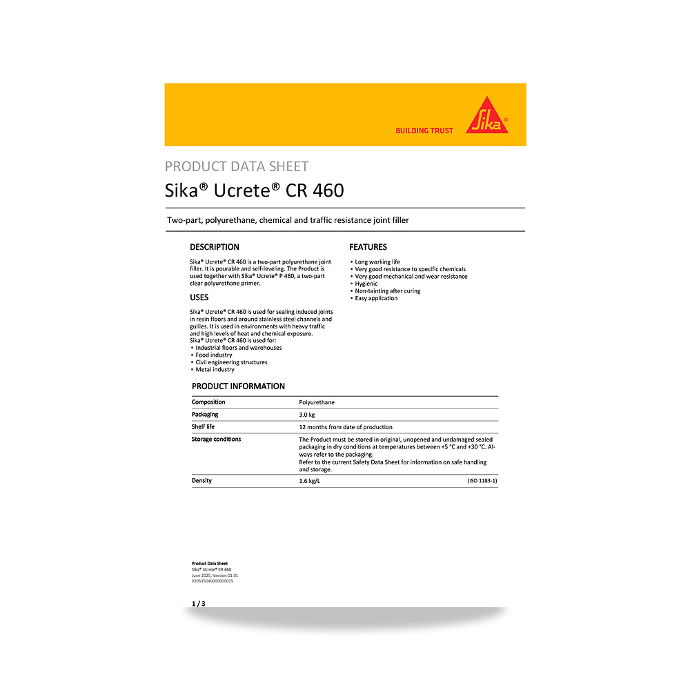 صورة منتج مسامير وبراغي وفيشر وخوابير سيكا (Sika) موديل Sika Ucrete CR 460 - كود الصنف reemco-2027-1444313 - ماركة يباع من خلال reemco - توريد وتصوير حصري لشركة ريمكو القابضة السعودية