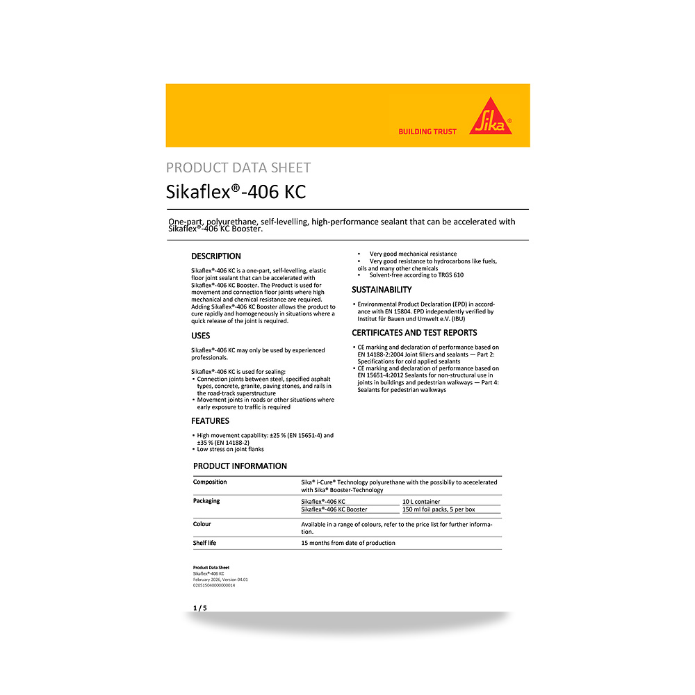 صورة منتج معجون ومانع تسرب مرن لفواصل التمدد والإنشاءات سيكا (Sika) موديل Sikaflex-406 KC - كود الصنف reemco-2027-1444315 - ماركة يباع من خلال reemco - توريد وتصوير حصري لشركة ريمكو القابضة السعودية