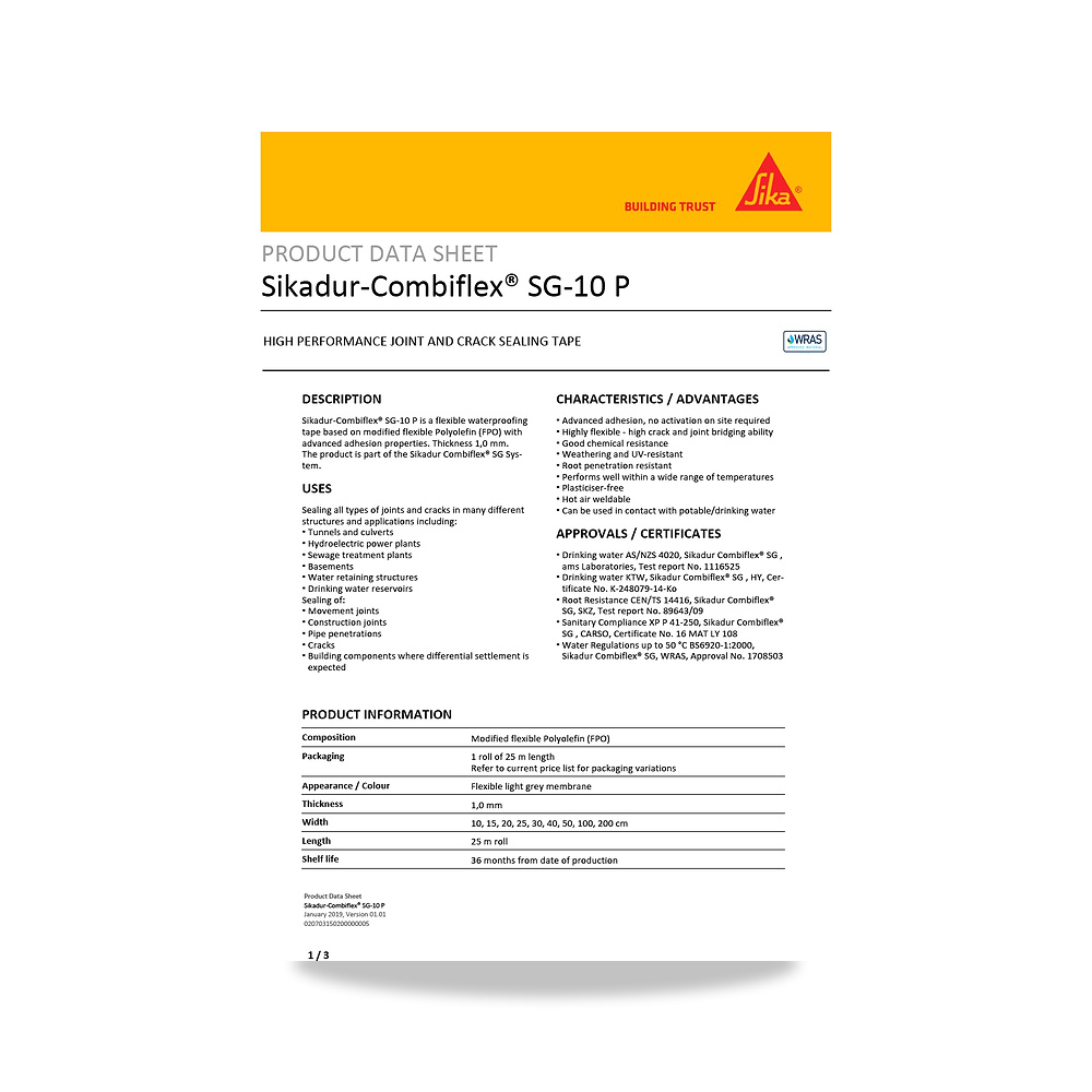 صورة منتج مونة ومركب إصلاح وترميم الخرسانة الإنشائية سيكا (Sika) موديل Sikadur-Combiflex SG-10 P - كود الصنف reemco-2027-1444509 - ماركة يباع من خلال reemco - توريد وتصوير حصري لشركة ريمكو القابضة السعودية