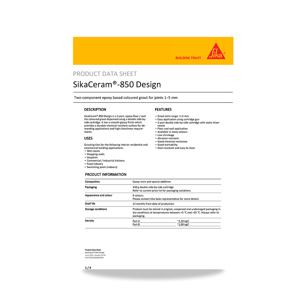 صورة منتج غراء ولاصق بلاط وسيراميك وبورسلان سيكا (Sika) موديل SikaCeram-850 Design - كود الصنف reemco-2027-1444565 - ماركة يباع من خلال reemco - توريد وتصوير حصري لشركة ريمكو القابضة السعودية