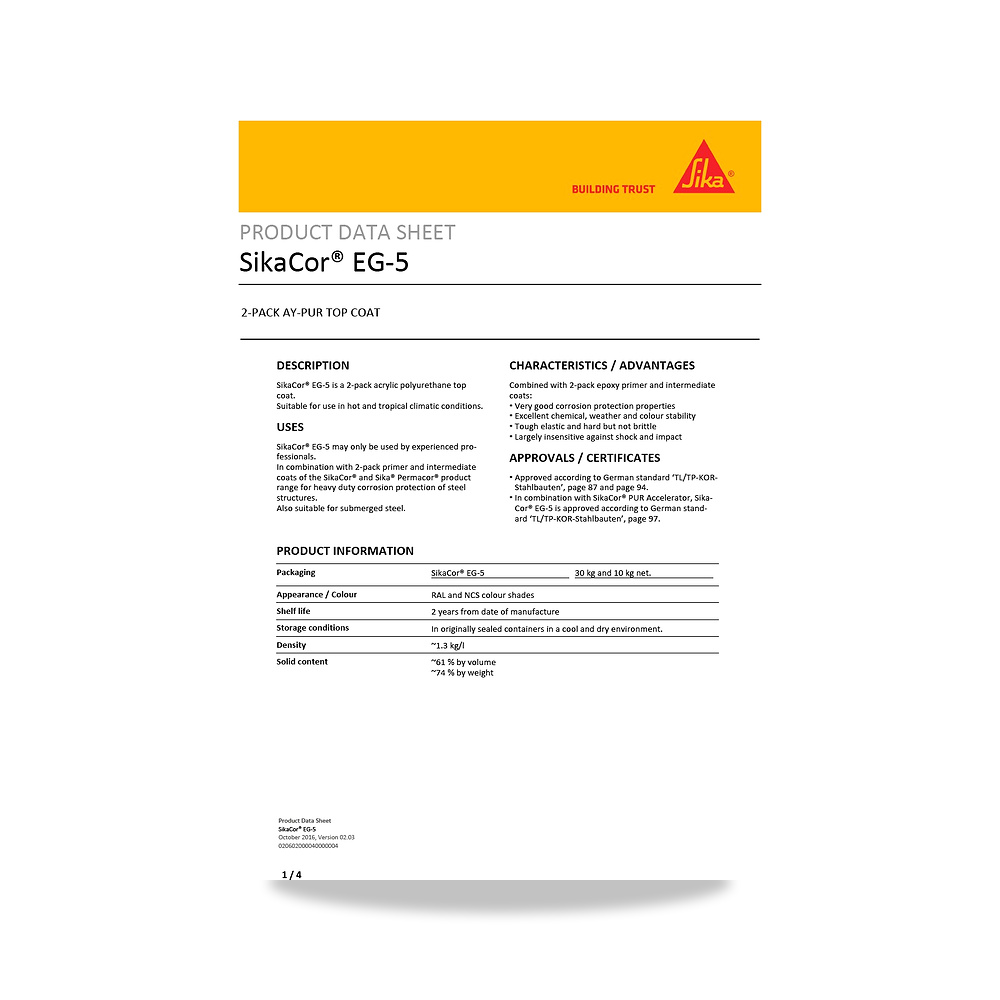 صورة منتج مسامير وبراغي وفيشر وخوابير سيكا (Sika) موديل SikaCor EG-5 - كود الصنف reemco-2027-1444649 - ماركة يباع من خلال reemco - توريد وتصوير حصري لشركة ريمكو القابضة السعودية