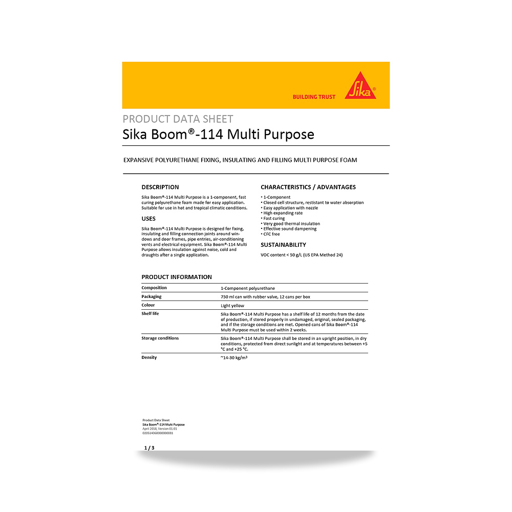 صورة منتج مسامير وبراغي وفيشر وخوابير سيكا (Sika) موديل Sika Boom-114 Multi Purpose - كود الصنف reemco-2027-1444658 - ماركة يباع من خلال reemco - توريد وتصوير حصري لشركة ريمكو القابضة السعودية