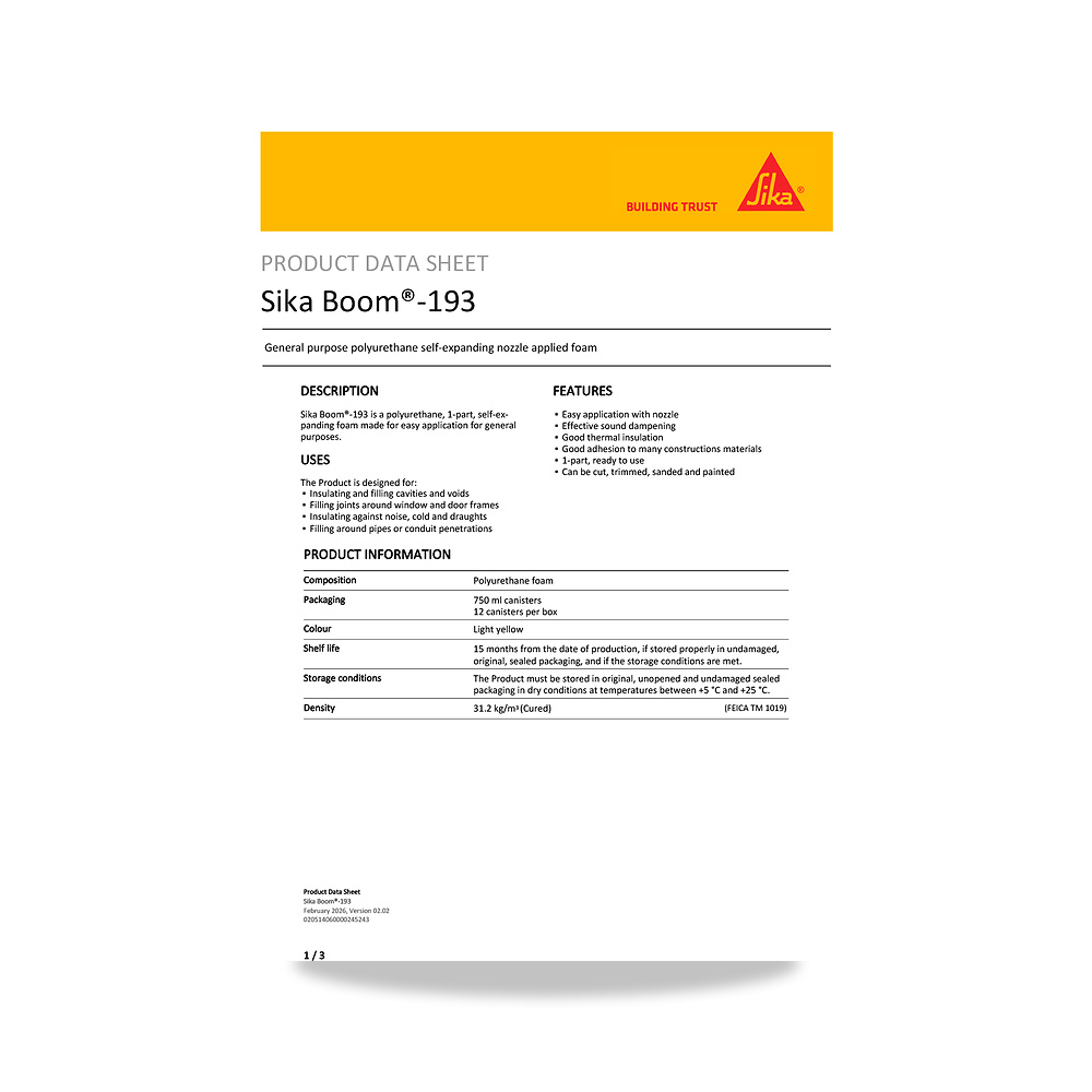 صورة منتج مسامير وبراغي وفيشر وخوابير سيكا (Sika) موديل Sika Boom-193 - كود الصنف reemco-2027-1444660 - ماركة يباع من خلال reemco - توريد وتصوير حصري لشركة ريمكو القابضة السعودية