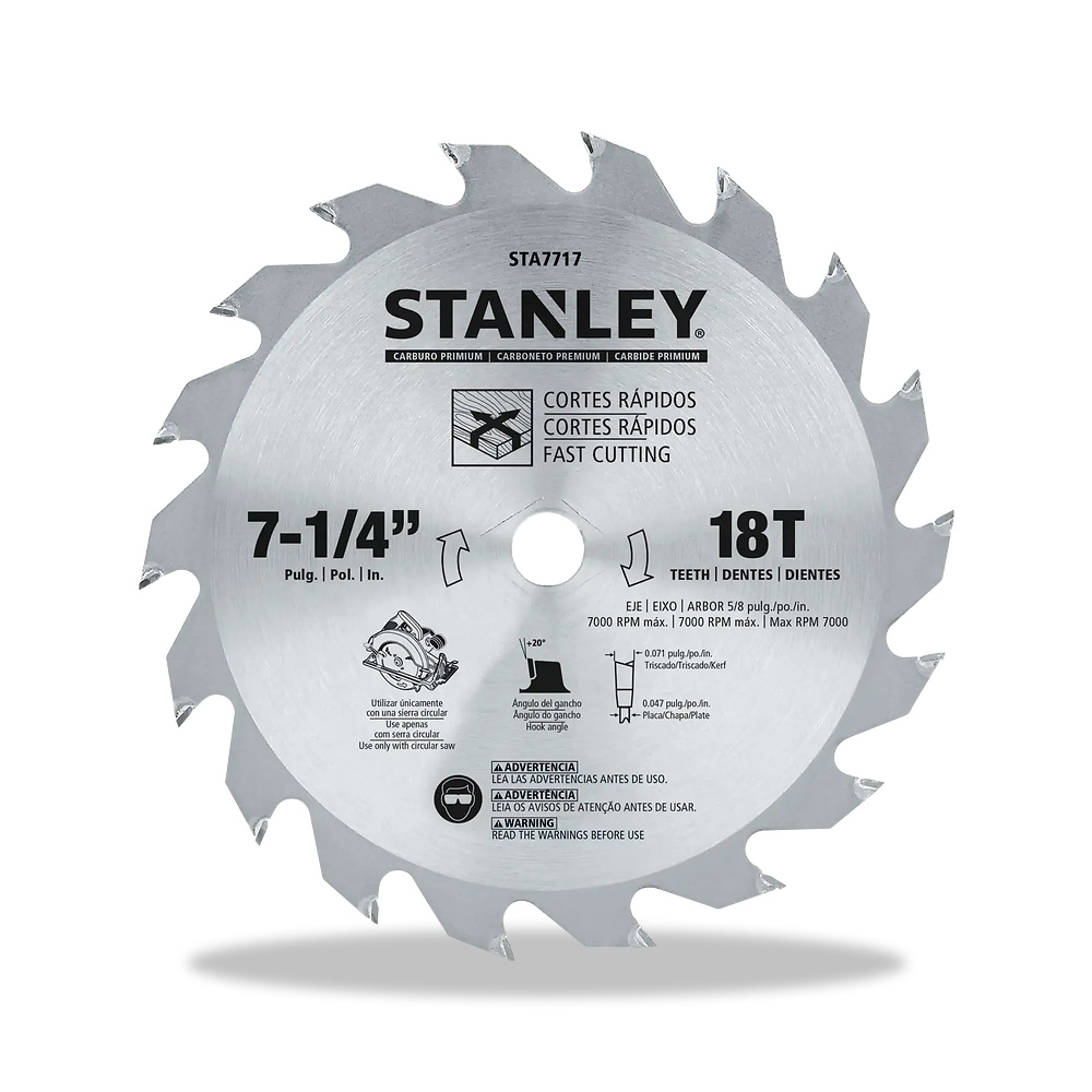 صورة منتج منشار دائري كهربائي مفرد شفرة وسلاح قطع 184 مم 4 بوصة ستانلي (STANLEY) موديل STA7717 - كود الصنف reemco-2027-1444903 - ماركة يباع من خلال reemco - توريد وتصوير حصري لشركة ريمكو القابضة السعودية