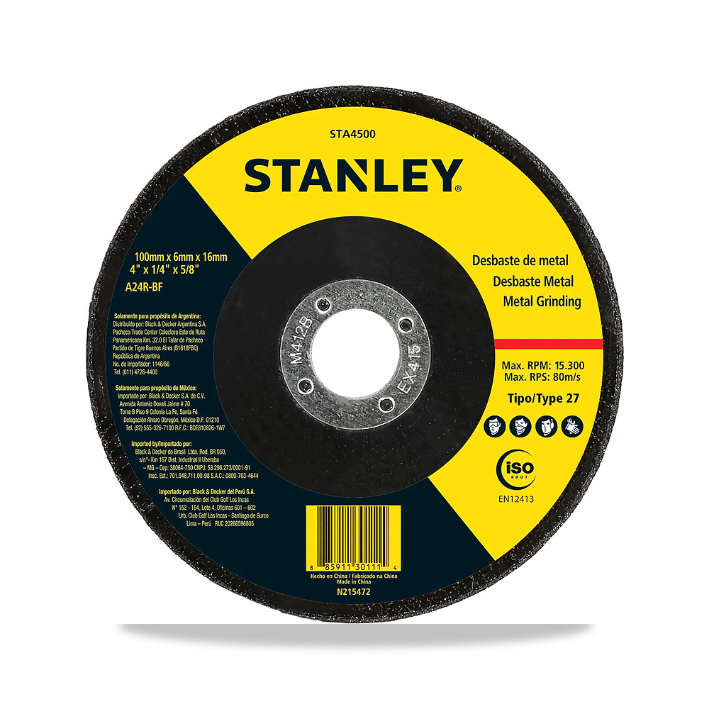 صورة منتج حجر وقرص جلخ مفرد عجلة حركة 6 X 16 مم ستانلي (STANLEY) موديل STA4500 - كود الصنف reemco-2027-1444935 - ماركة يباع من خلال reemco - توريد وتصوير حصري لشركة ريمكو القابضة السعودية