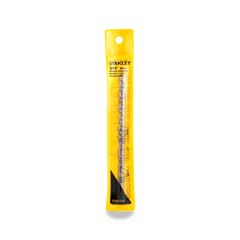 صورة منتج ريشة وبنطة ثقب مفرد 8 مم 150 مم 16 بوصة 6 بوصة ستانلي (STANLEY) موديل STA54080C - كود الصنف reemco-2027-1444960 - ماركة يباع من خلال reemco - توريد وتصوير حصري لشركة ريمكو القابضة السعودية