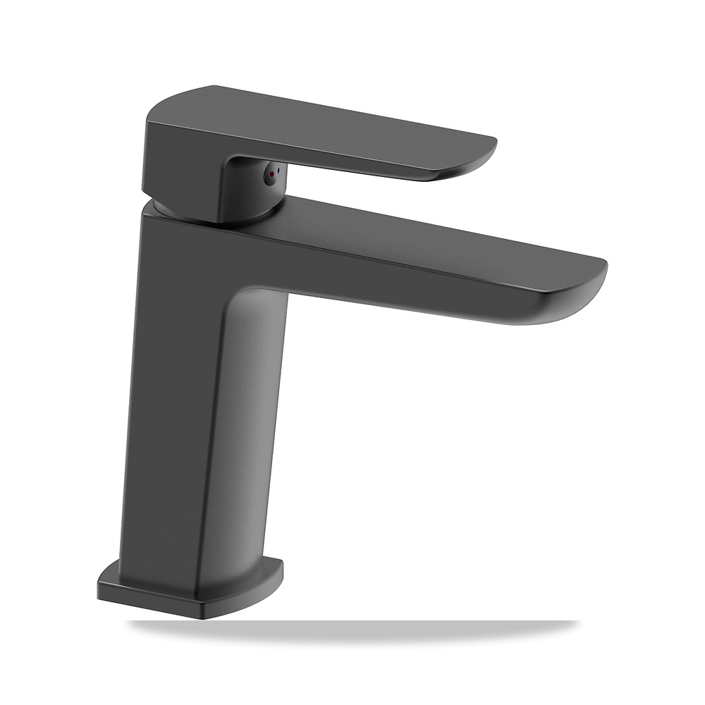 صورة منتج خلاط مغسلة حمام أسود مطفي كروم تريديكس (Tredex) موديل 131075.MB – اللون / التشطيب Black, Chrome - كود الصنف reemco-2027-1451772 - ماركة يباع من خلال reemco - توريد وتصوير حصري لشركة ريمكو القابضة السعودية