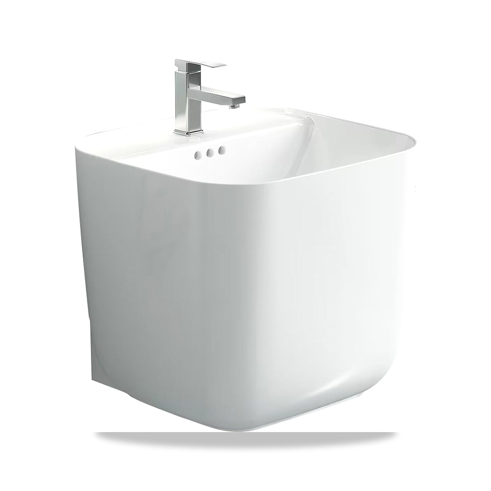 صورة منتج حوض مغسلة خزفي يثبت على الحائط أبيض تريديكس (Tredex) موديل ts-wall-mounted-basin - كود الصنف reemco-2027-1452060 - ماركة يباع من خلال reemco - توريد وتصوير حصري لشركة ريمكو القابضة السعودية