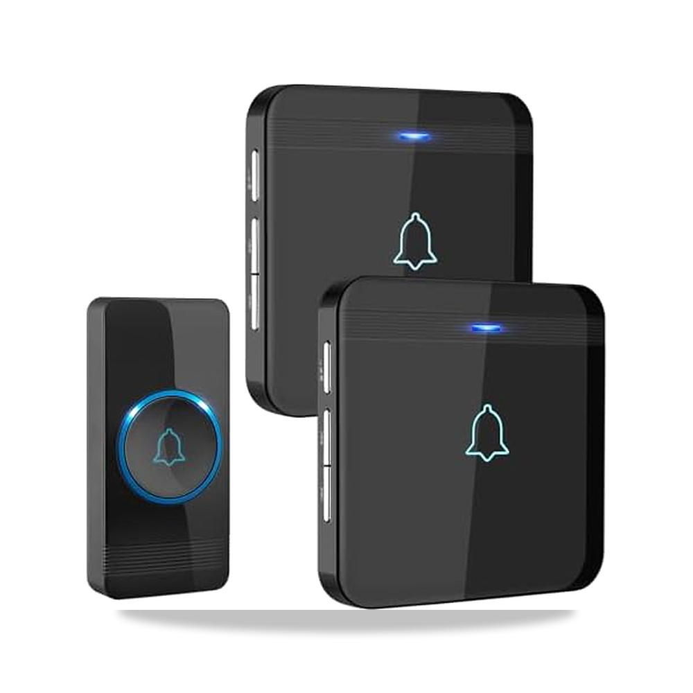 صورة منتج افانتك جرس باب لاسلكي، رنين وزر واحد، IP55، نطاق 400 متر، اسود - كود الصنف reemco-2027-1453489 - ماركة يباع من خلال reemco - توريد وتصوير حصري لشركة ريمكو القابضة السعودية