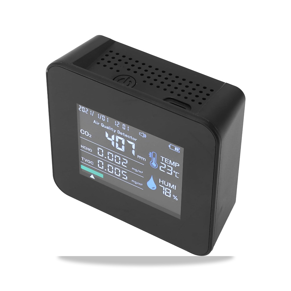 صورة منتج جهاز مراقبة جودة الهواء الداخلي 9 في 1 من اومكوت لثاني اكسيد الكربون PM2.5 HCHO TVOC اختبار درجة الحرارة - كود الصنف reemco-2027-1473125 - ماركة يباع من خلال reemco - توريد وتصوير حصري لشركة ريمكو القابضة السعودية