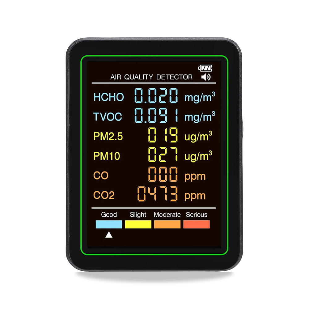 صورة منتج فابتر مراقب جودة، قابل لاعادة الشحن 5 في 1 في الوقت الحقيقي CO2 TVOC HCHO للكشف عن درجة الحرارة والرطوبة - كود الصنف reemco-2027-1474467 - ماركة يباع من خلال reemco - توريد وتصوير حصري لشركة ريمكو القابضة السعودية