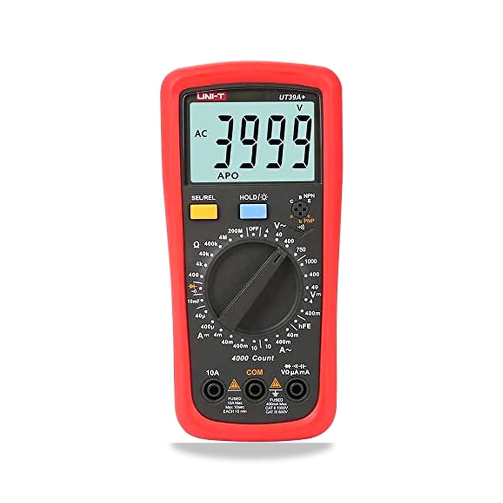 صورة منتج يوني-T مقياس رقمي متعدد UT39A+ UT39C+ UT39E+ UT39C نطاق تلقائي مع شاشة LCD خلفية لتثبيت البيانات، منشار (UT39A+) - كود الصنف reemco-2027-1476603 - ماركة يباع من خلال reemco - توريد وتصوير حصري لشركة ريمكو القابضة السعودية