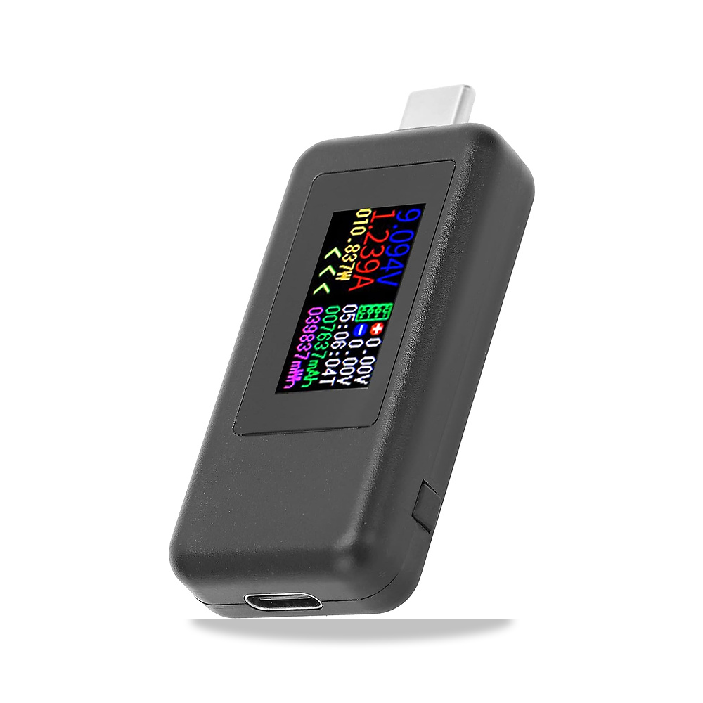 صورة منتج مقياس جهد USB، خوارزمية دقة فريدة من نوعها، جهاز اختبار طاقة USB C 2 في 1 متر للفولتميتر للكمبيوتر والباور - كود الصنف reemco-2027-1476735 - ماركة يباع من خلال reemco - توريد وتصوير حصري لشركة ريمكو القابضة السعودية