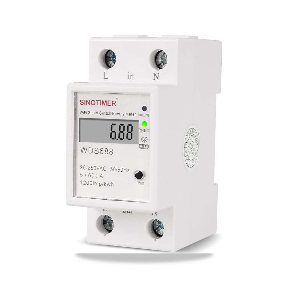 صورة منتج جهاز قياس الطاقة الرقمي من تينريف، مقياس طاقة سمارت لايف تويا واي فاي WDS688 Din Rail أحادي الطور، الذكي - كود الصنف reemco-2027-1478501 - ماركة يباع من خلال reemco - توريد وتصوير حصري لشركة ريمكو القابضة السعودية