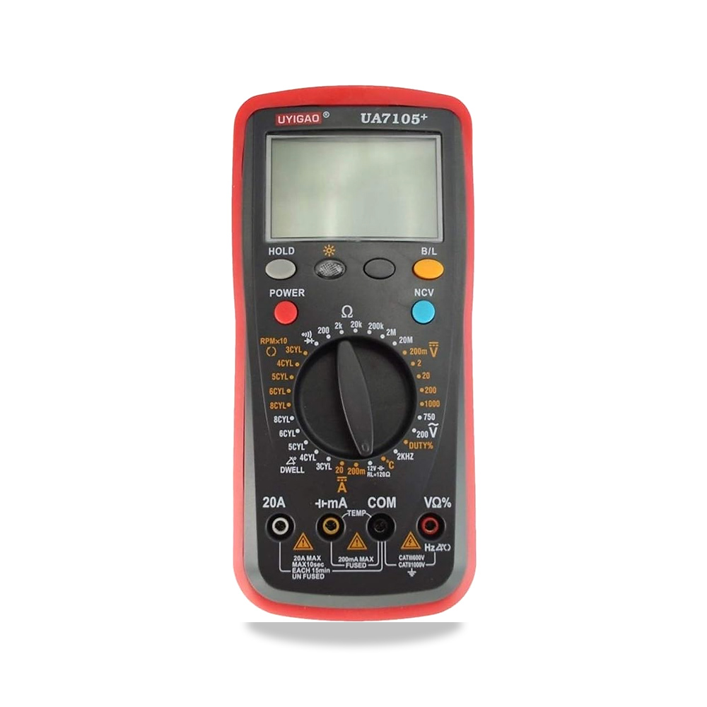 صورة منتج بيورسيلكس جهاز اختبار كهربائي رقمي احترافي متعدد الاغراض للسيارات UA7105+ – المادة معدن بلاستيكي – الحد الأقصى لقيمة العرض 1999. - كود الصنف reemco-2027-1478599 - ماركة يباع من خلال reemco - توريد وتصوير حصري لشركة ريمكو القابضة السعودية