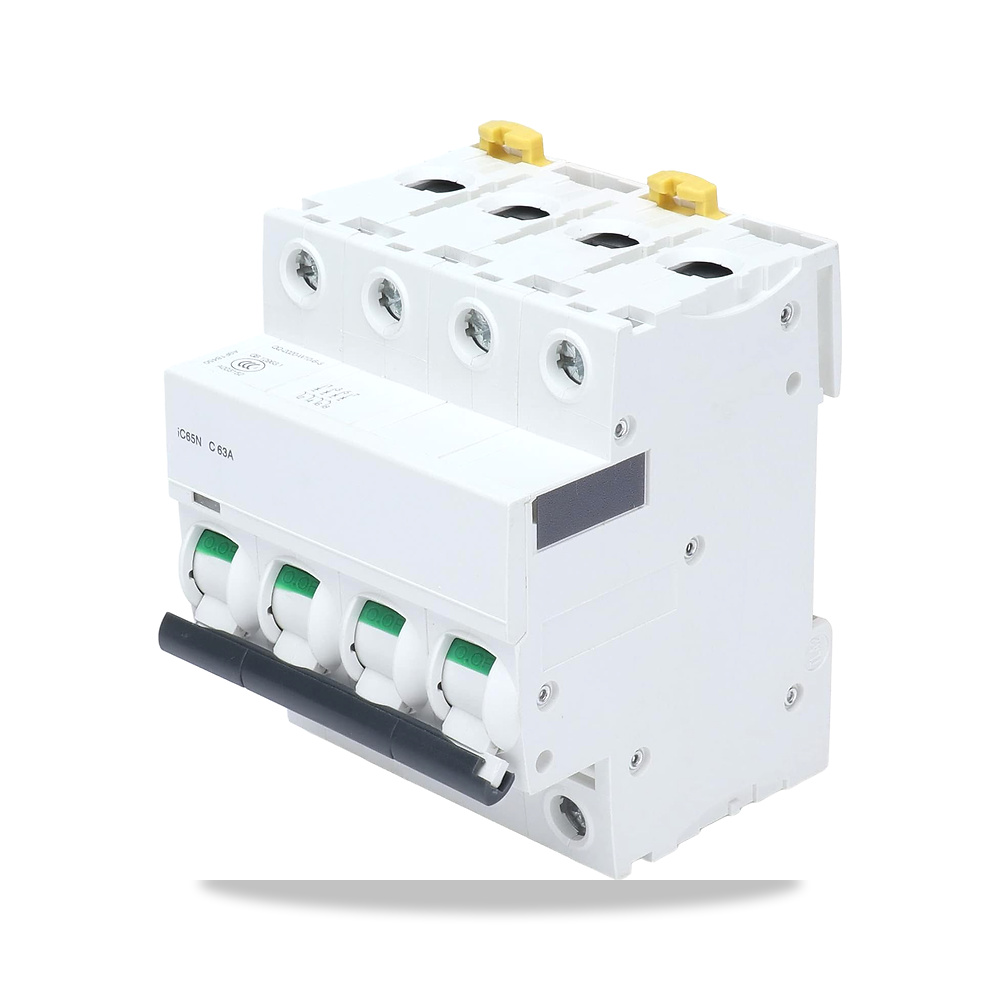 صورة منتج قاطع الدائرة الكهربائية المنزلية MCB 4P جهد منخفض DIN حامل سكة حديد تيار متردد 400 فولت 63 امبير للمعدات - كود الصنف reemco-2027-1478835 - ماركة يباع من خلال reemco - توريد وتصوير حصري لشركة ريمكو القابضة السعودية